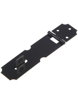 Накладка для навесного замка, с проушиной, L=98 мм, черная