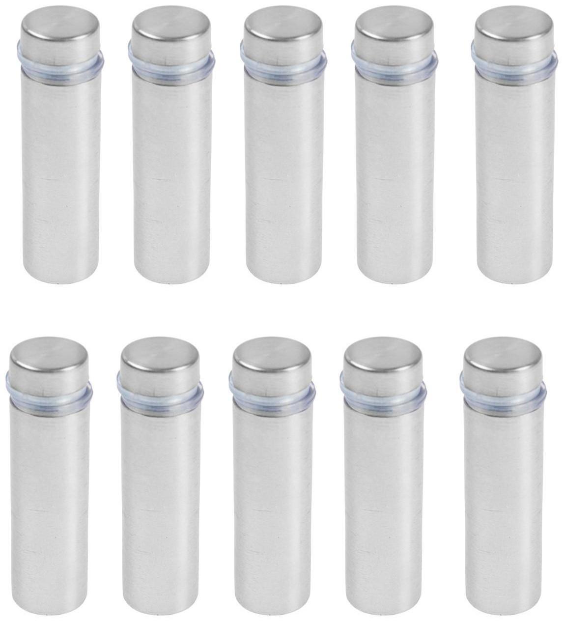 Дистанционный держатель для табличек, 12х40 мм, цвет матовый никель,набор 10 шт.