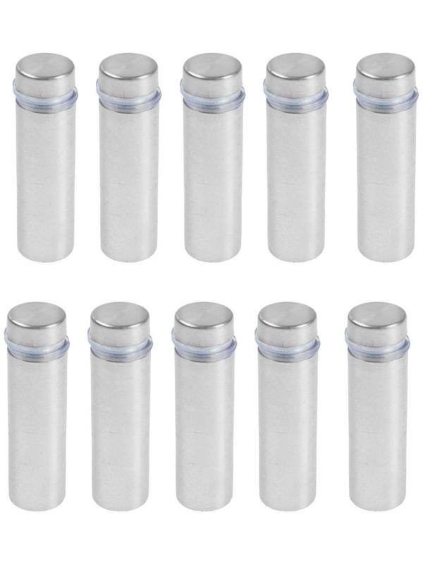 Дистанционный держатель для табличек, 12х40 мм, цвет матовый никель,набор 10 шт.