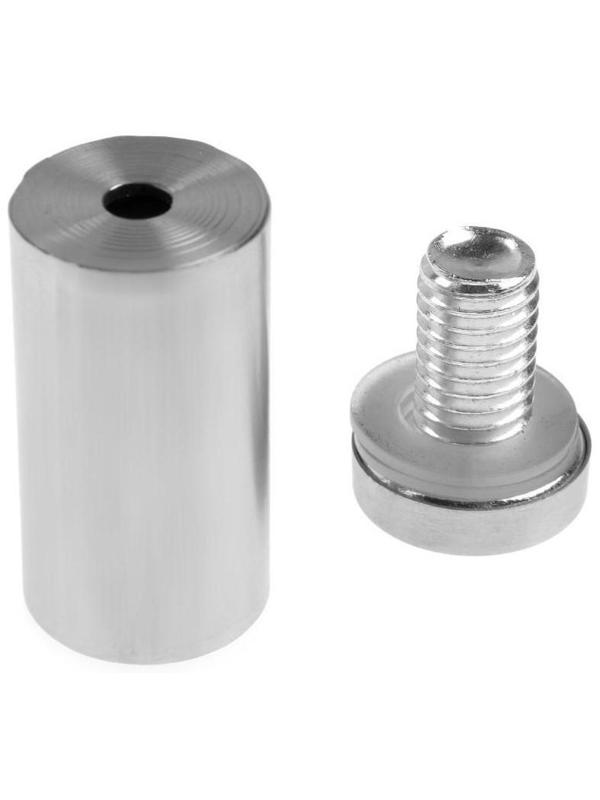 Дистанционный держатель для табличек, 19х40 мм, цвет матовый никель, набор 6 шт.