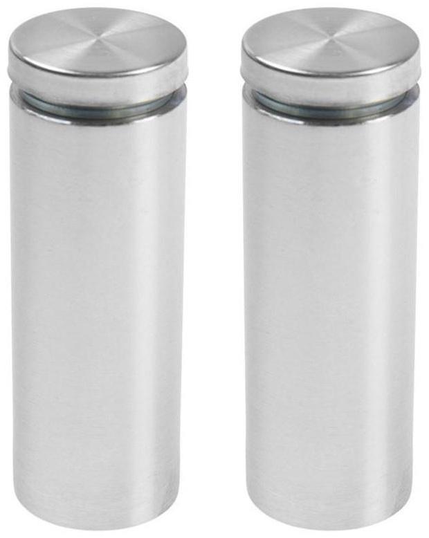 Дистанционный держатель для табличек, 25х70 мм, цвет матовый никель,набор 2 шт.