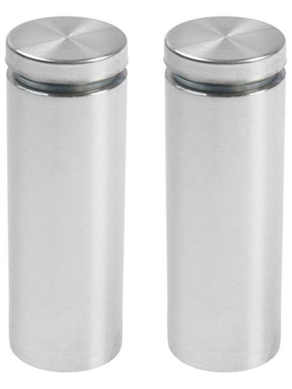 Дистанционный держатель для табличек, 25х70 мм, цвет матовый никель,набор 2 шт.