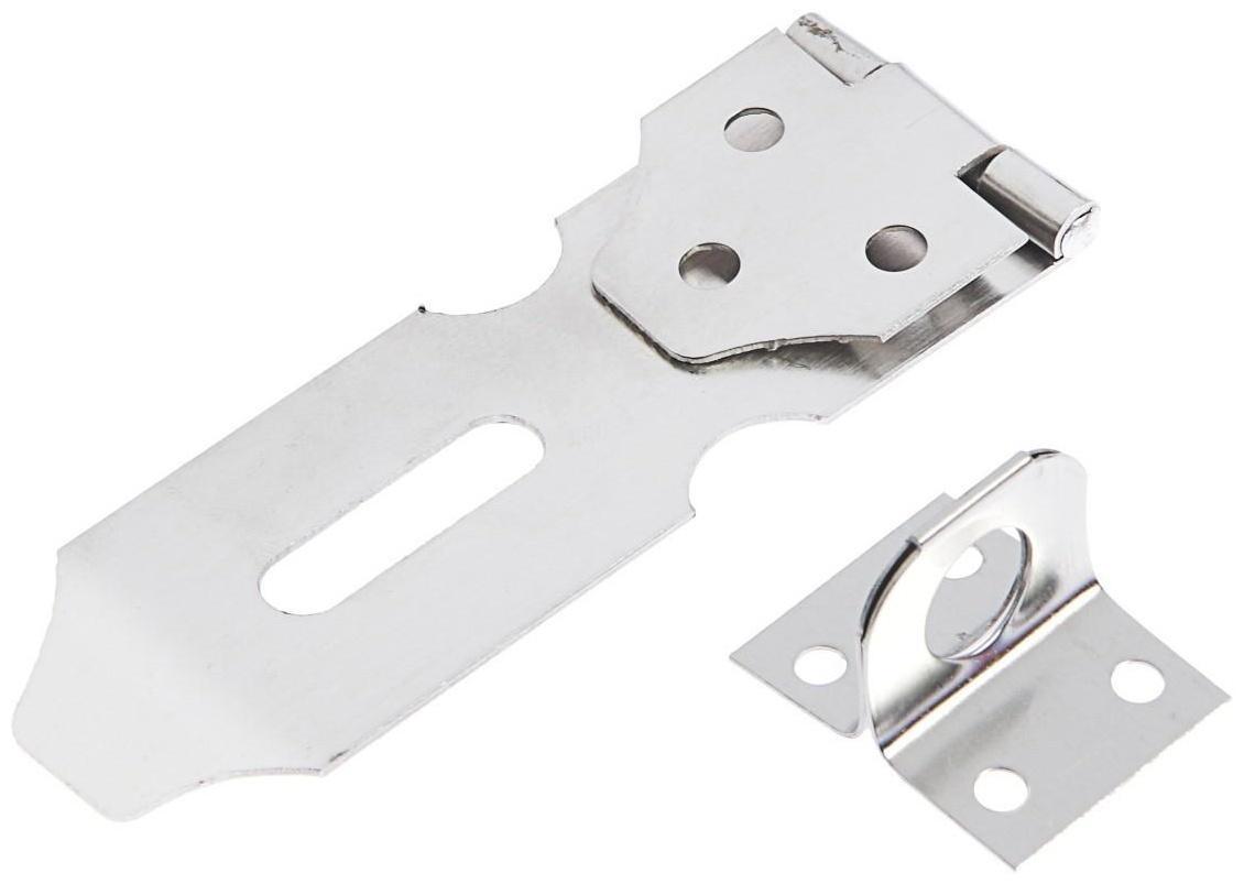 Накладка с проушиной для навесного замка, 95 мм, нержавеющая сталь