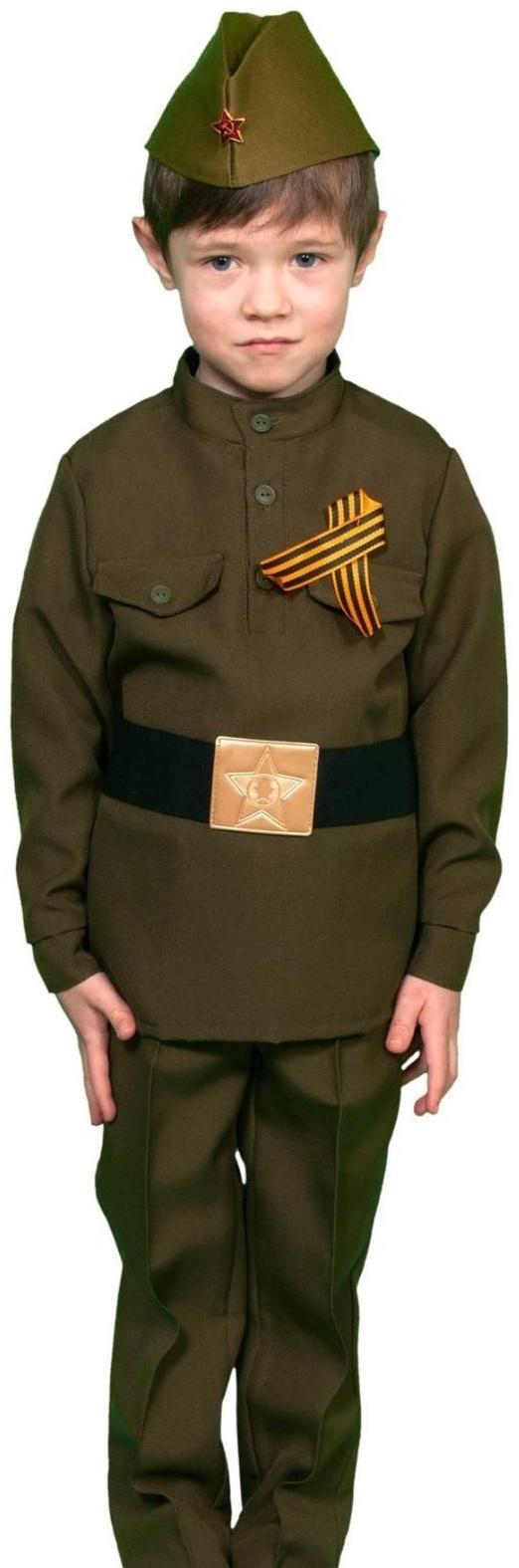 Карнавальный костюм «Солдатик в брюках», детский, р. 28-30, рост 104-110 см