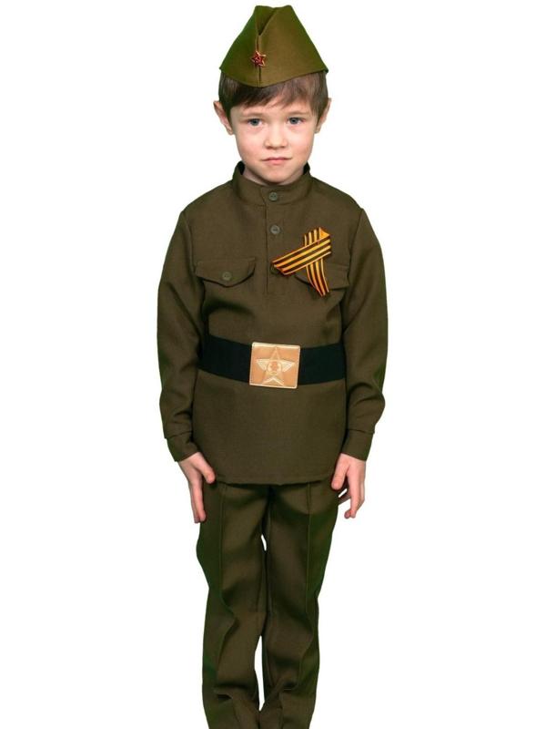 Карнавальный костюм «Солдатик в брюках», детский, р. 28-30, рост 104-110 см