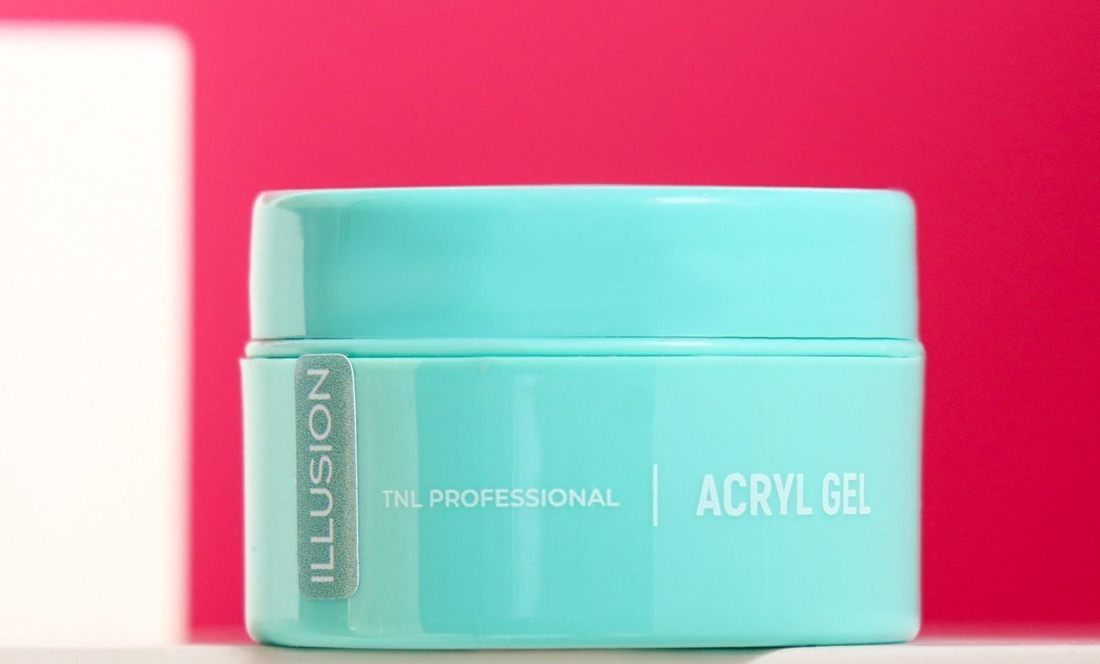 Гель для ногтей камуфлирующий, Acryl Gel TNL Illusion, №03, белый с шиммером, 18 мл