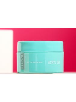 Гель для ногтей камуфлирующий, Acryl Gel TNL Illusion, №03, белый с шиммером, 18 мл