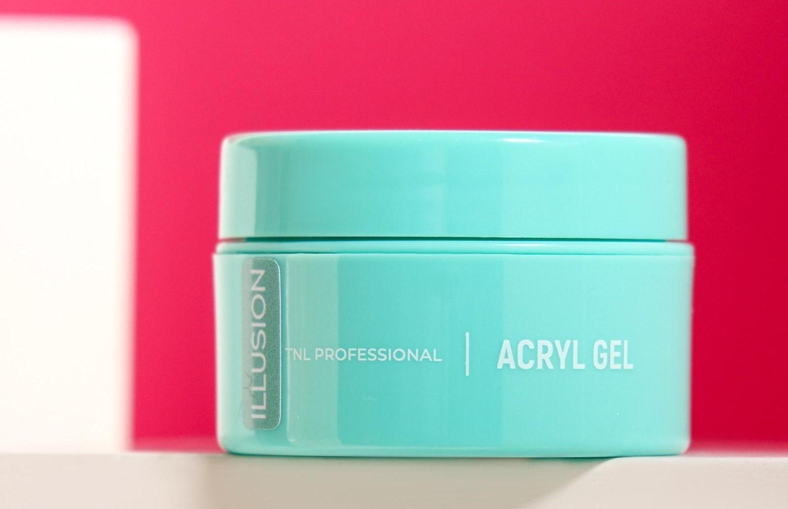 Гель для ногтей камуфлирующий, Acryl Gel TNL Illusion, №04, натурально-бежевый с шиммером, 18 мл