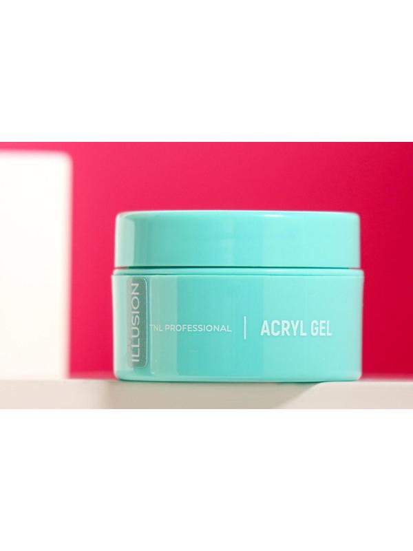 Гель для ногтей камуфлирующий, Acryl Gel TNL Illusion, №04, натурально-бежевый с шиммером, 18 мл