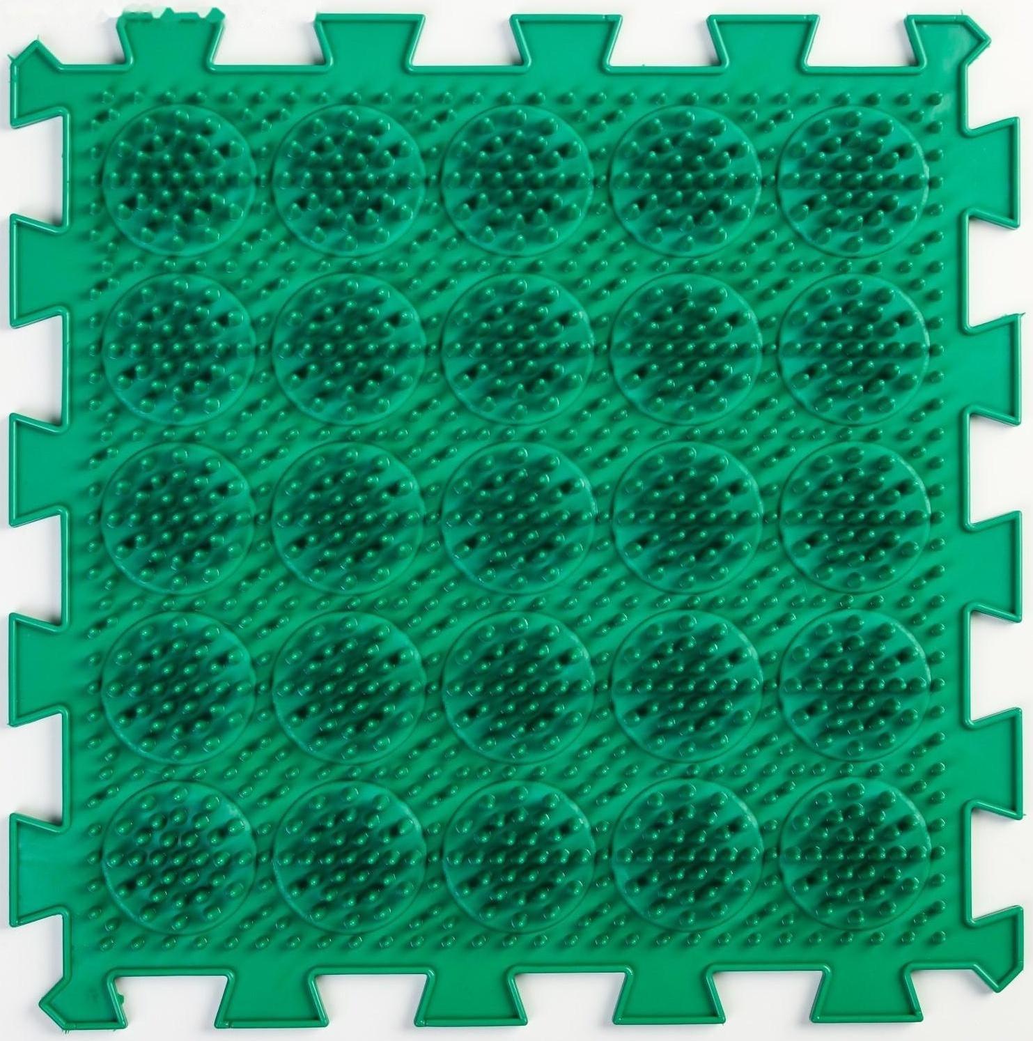 Модульный массажный коврик ОРТО ПАЗЛ «Жёсткие Кактусы», 1 модуль, цвет МИКС