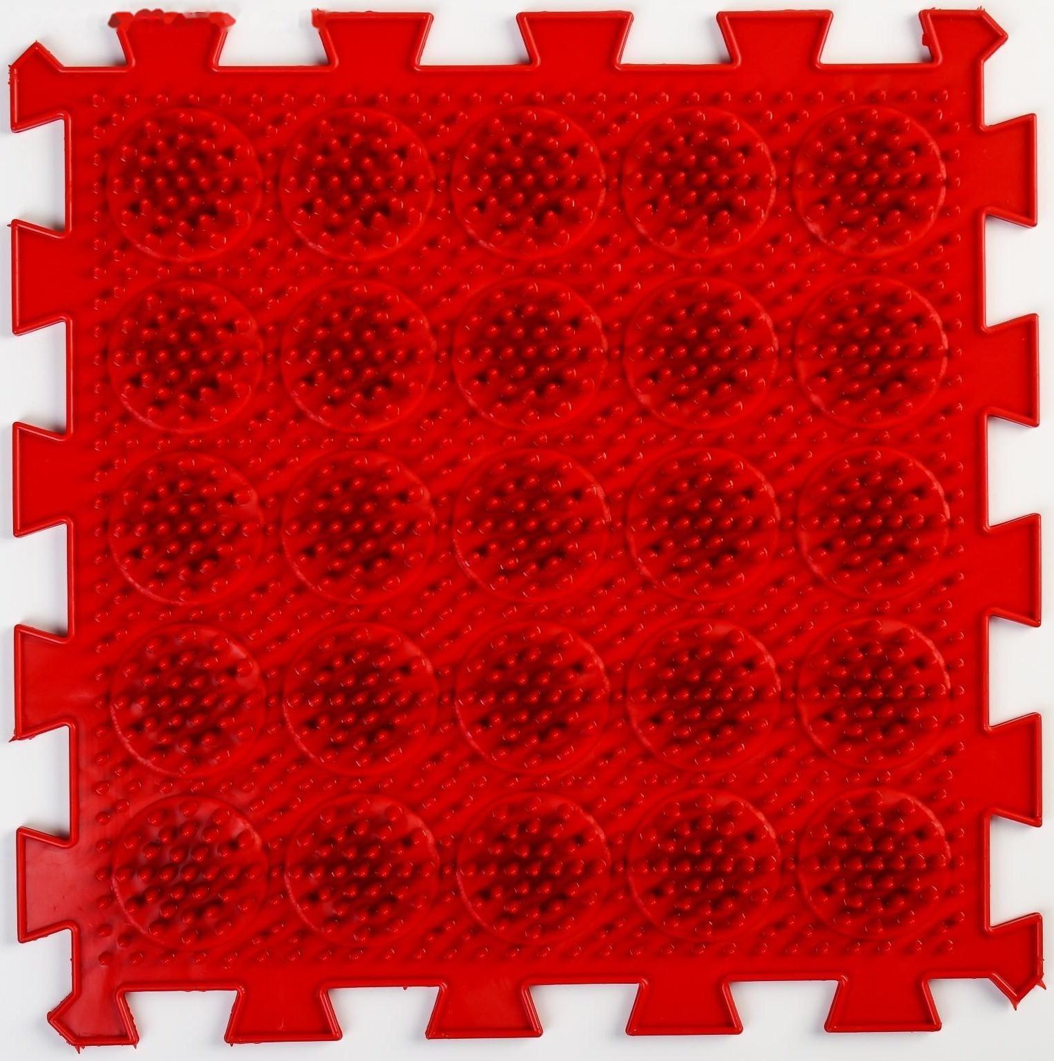 Модульный массажный коврик ОРТО ПАЗЛ «Жёсткие Кактусы», 1 модуль, цвет МИКС