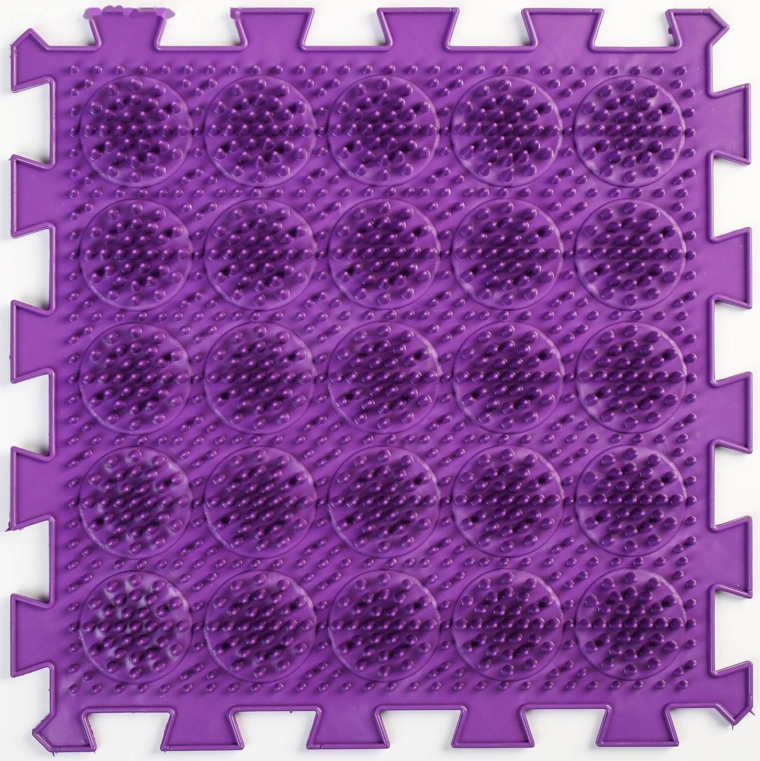 Модульный массажный коврик ОРТО ПАЗЛ «Жёсткие Кактусы», 1 модуль, цвет МИКС