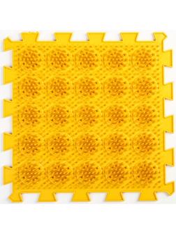 Модульный массажный коврик ОРТО ПАЗЛ «Жёсткие Кактусы», 1 модуль, цвет МИКС