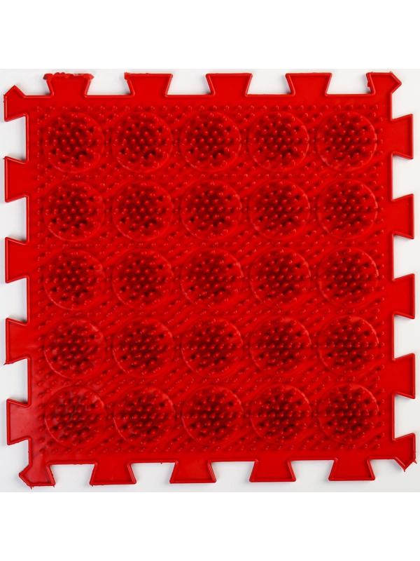 Модульный массажный коврик ОРТО ПАЗЛ «Жёсткие Кактусы», 1 модуль, цвет МИКС