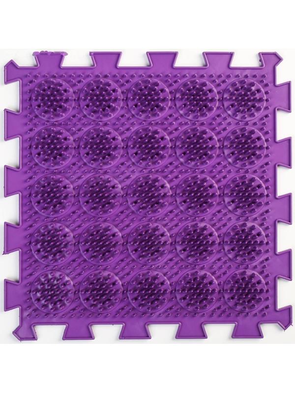 Модульный массажный коврик ОРТО ПАЗЛ «Жёсткие Кактусы», 1 модуль, цвет МИКС