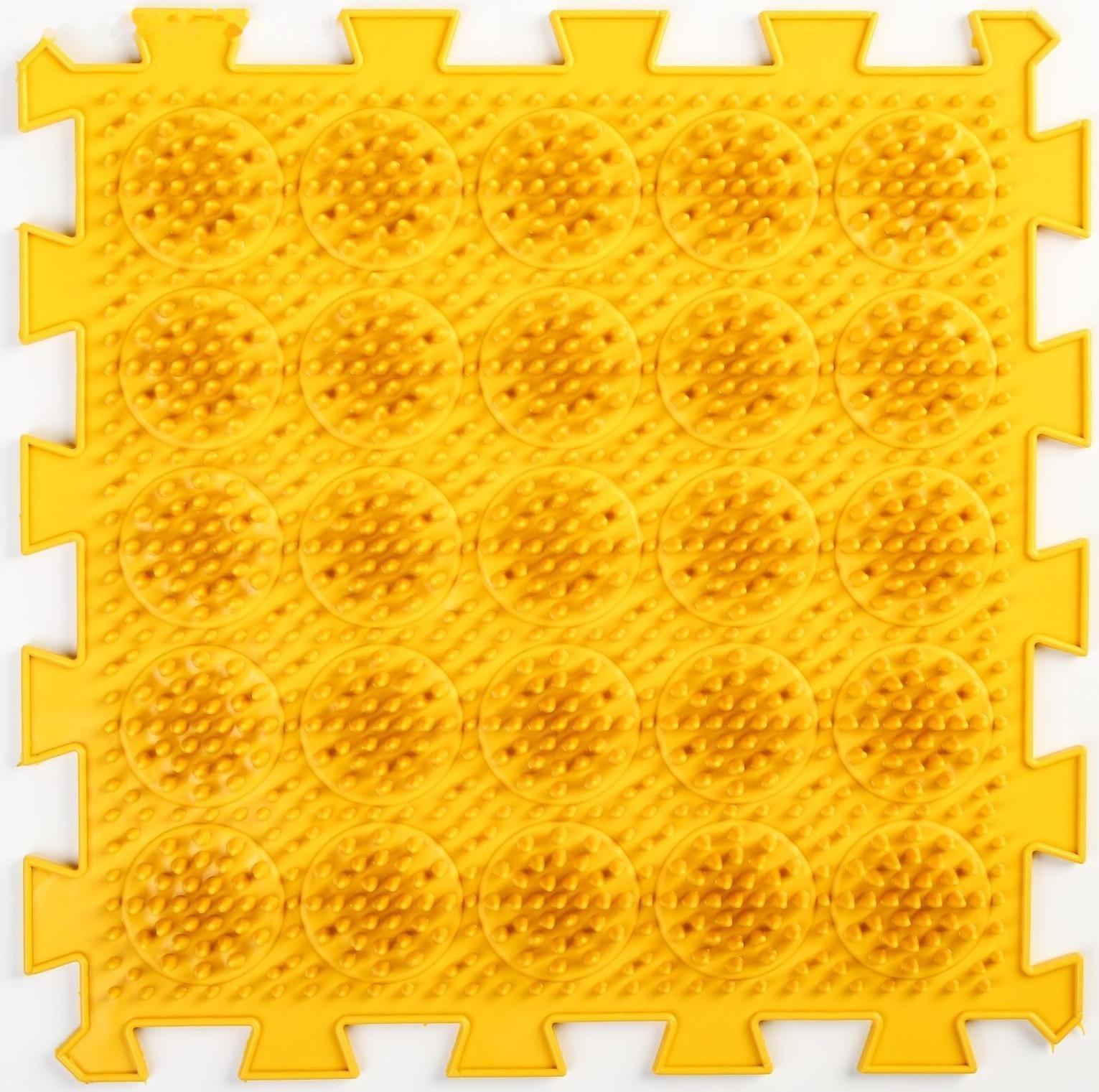 Модульный массажный коврик ОРТО ПАЗЛ «Мягкие Кактусы», 1 модуль, цвет МИКС