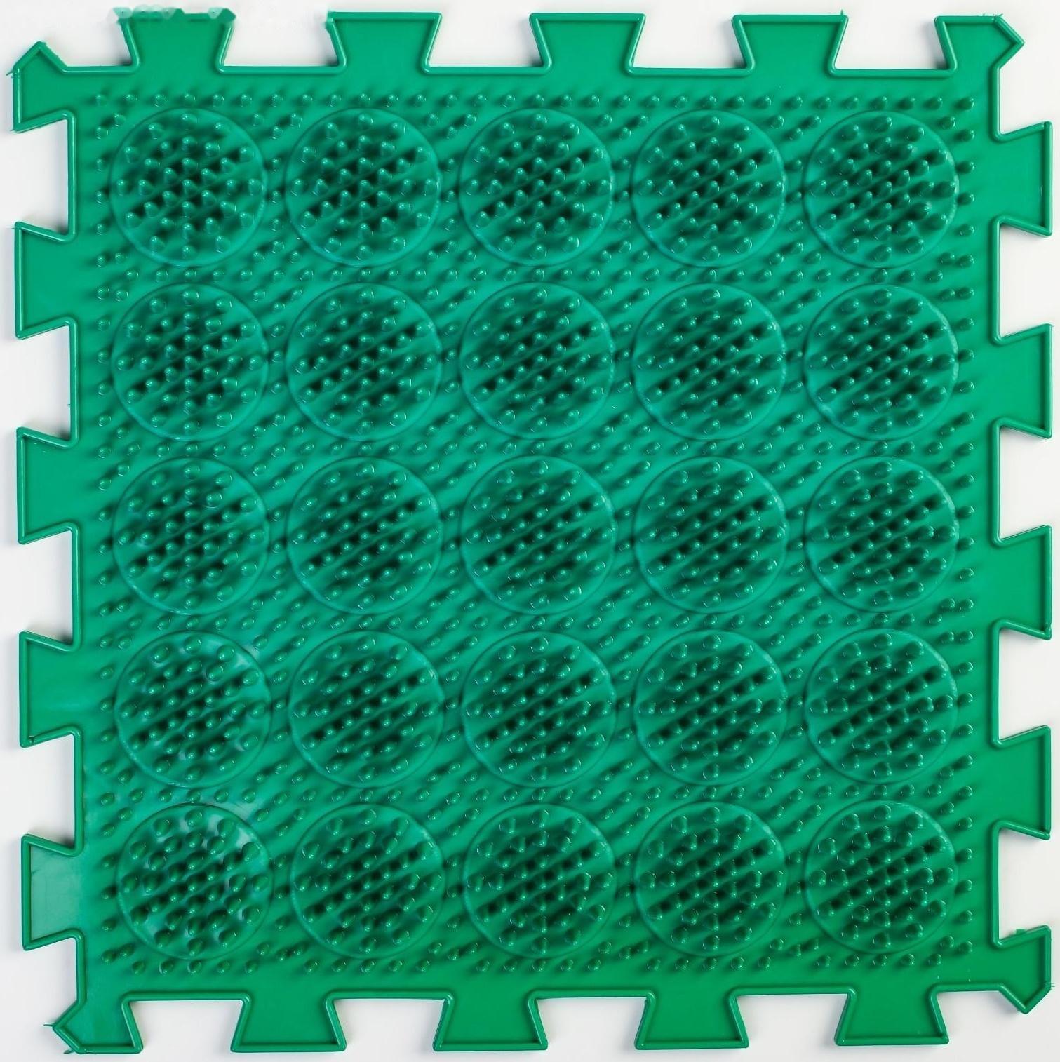 Модульный массажный коврик ОРТО ПАЗЛ «Мягкие Кактусы», 1 модуль, цвет МИКС