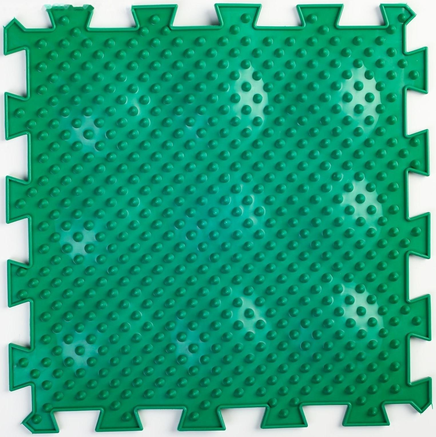 Модульный массажный коврик ОРТО ПАЗЛ «Жёсткие Ёжики», 1 модуль, цвет МИКС