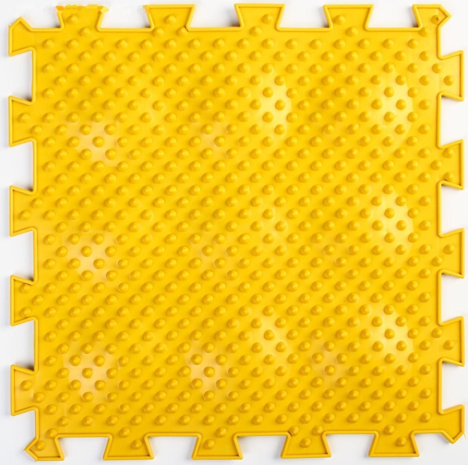 Модульный массажный коврик ОРТО ПАЗЛ «Жёсткие Ёжики», 1 модуль, цвет МИКС