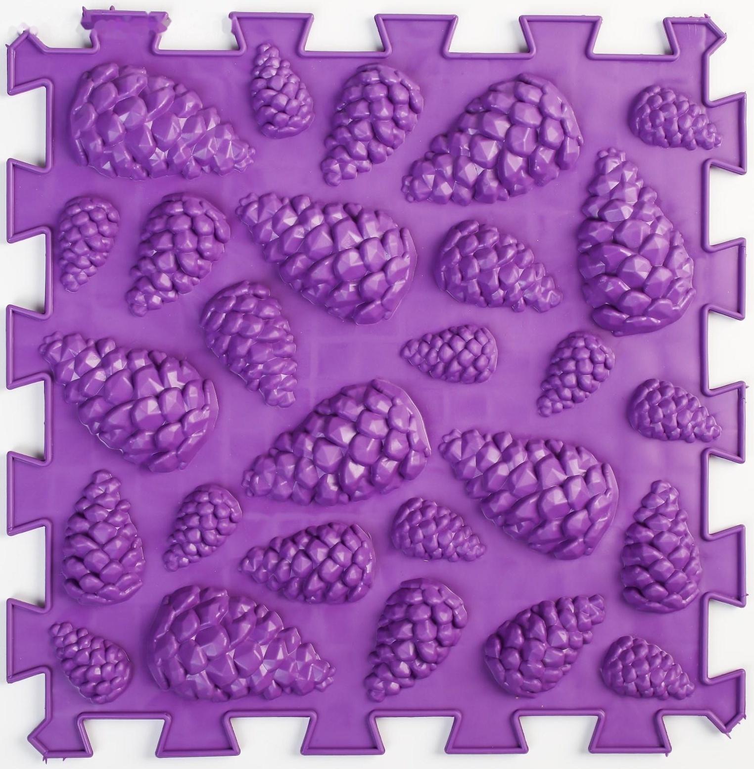 Модульный массажный коврик ОРТО ПАЗЛ «Жесткие шишки», 1 модуль, цвет МИКС