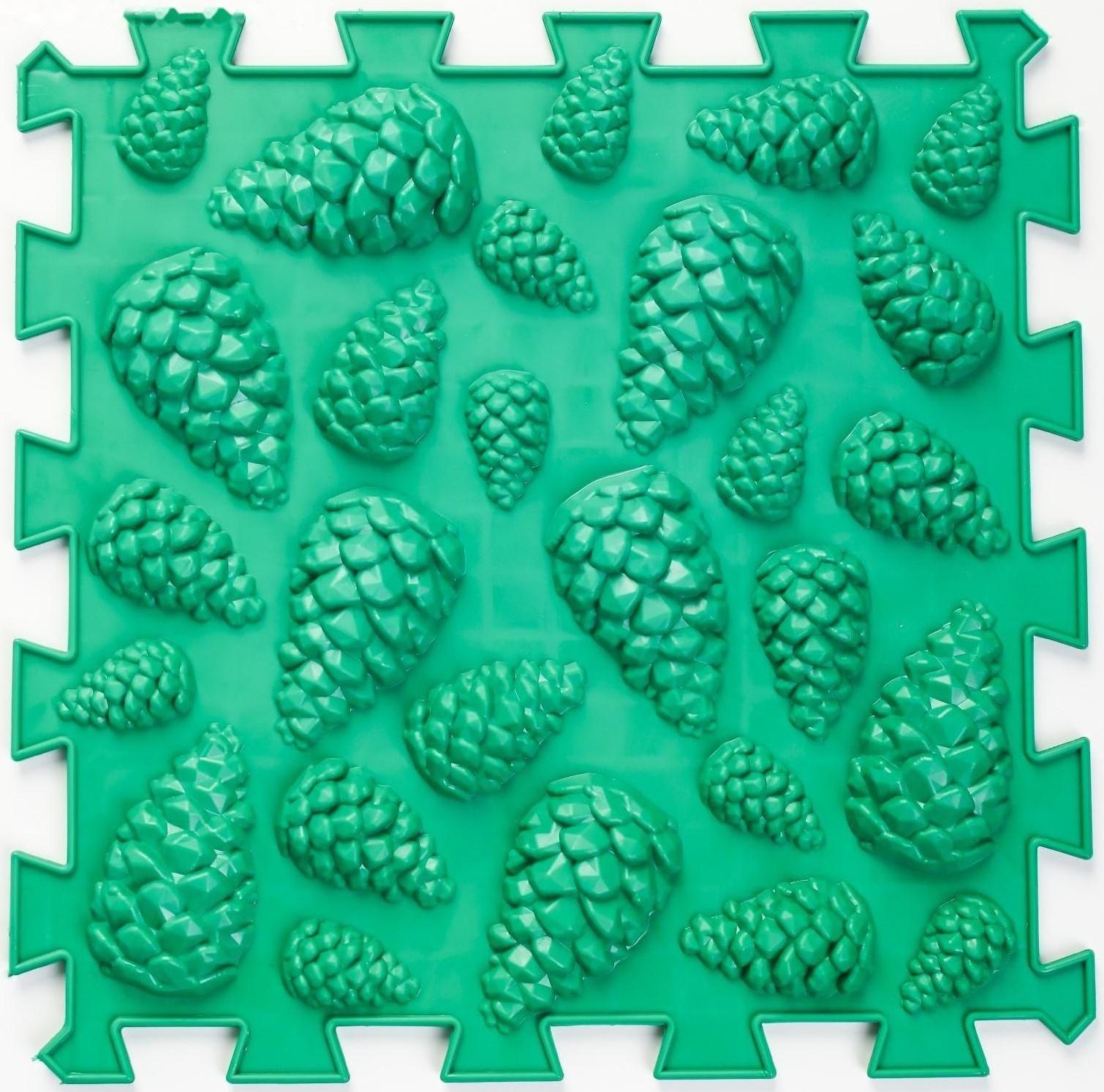 Модульный массажный коврик ОРТО ПАЗЛ «Жесткие шишки», 1 модуль, цвет МИКС