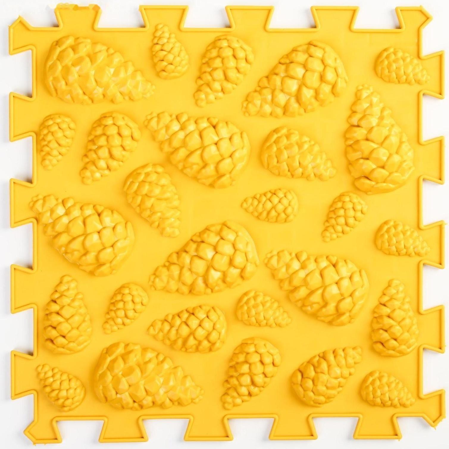 Модульный массажный коврик ОРТО ПАЗЛ «Жесткие шишки», 1 модуль, цвет МИКС