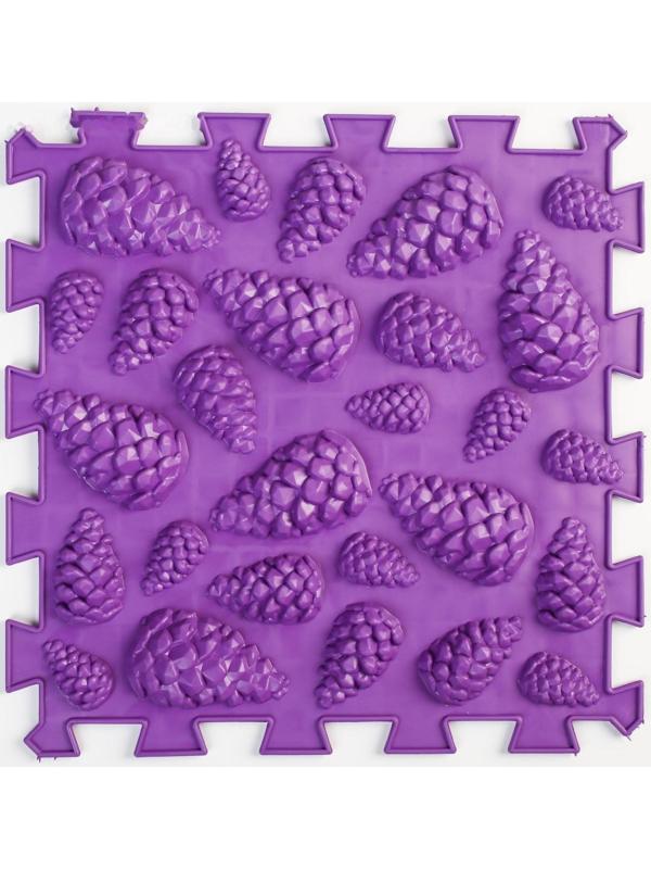 Модульный массажный коврик ОРТО ПАЗЛ «Жесткие шишки», 1 модуль, цвет МИКС