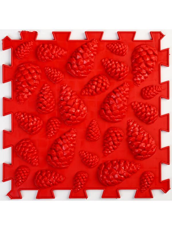 Модульный массажный коврик ОРТО ПАЗЛ «Жесткие шишки», 1 модуль, цвет МИКС