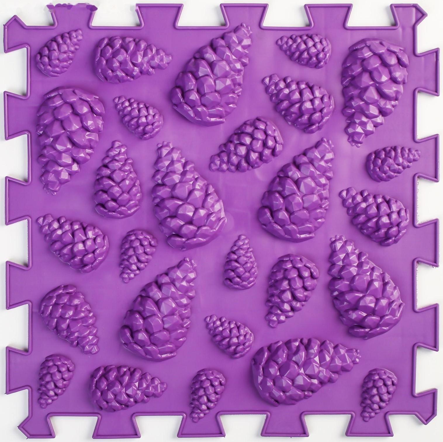 Модульный массажный коврик ОРТО ПАЗЛ «Мягкие шишки», 1 модуль, цвет МИКС