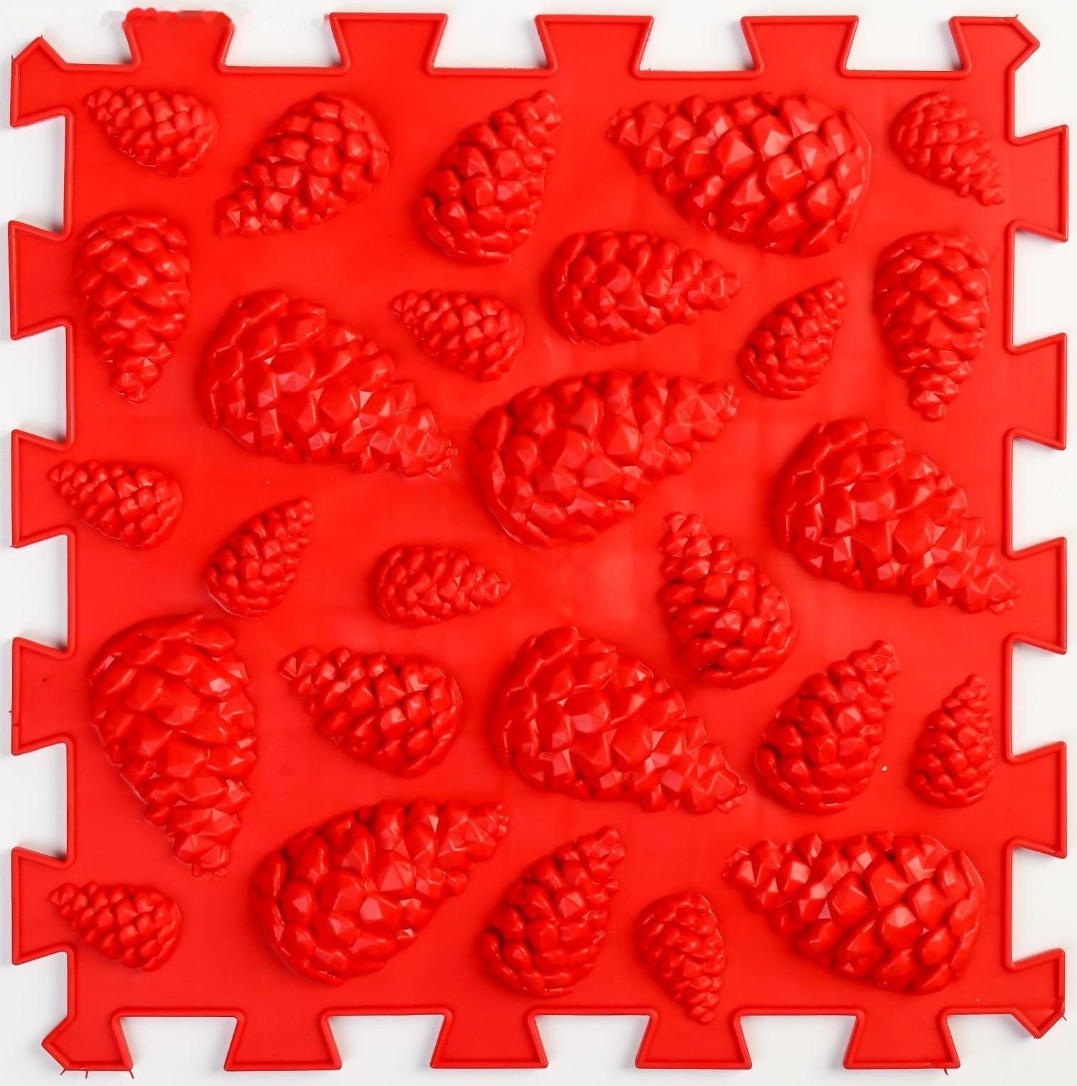 Модульный массажный коврик ОРТО ПАЗЛ «Мягкие шишки», 1 модуль, цвет МИКС