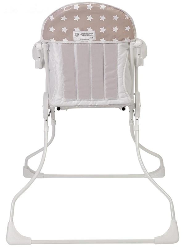 Стульчик для кормления Polini kids 152 «Звезды», цвет макиато-белый