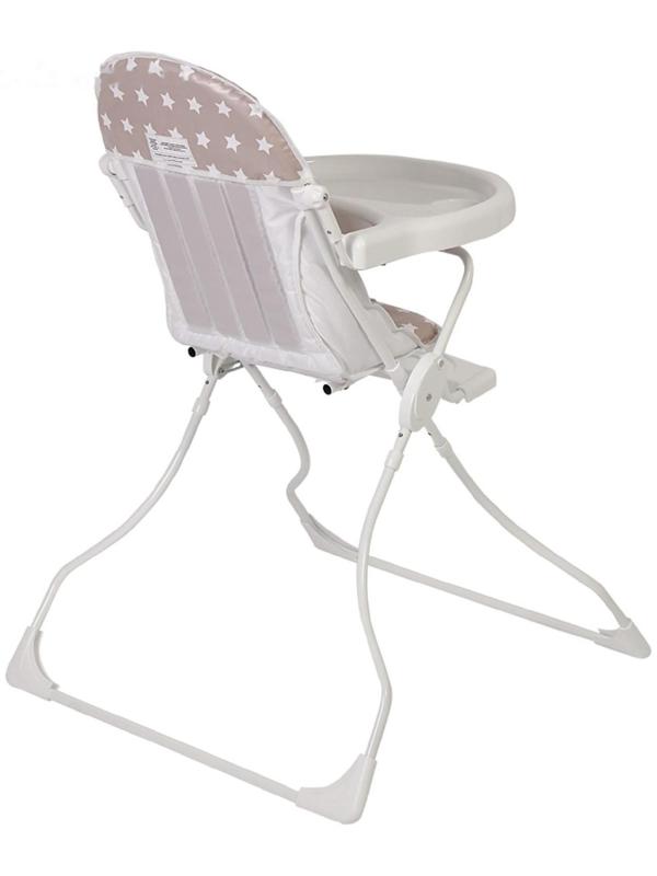 Стульчик для кормления Polini kids 152 «Звезды», цвет макиато-белый
