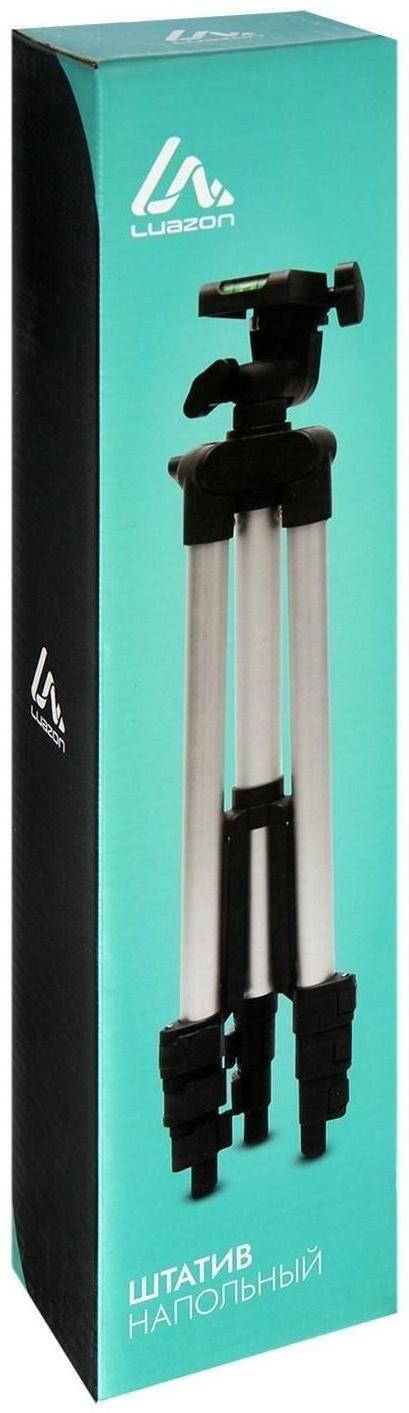 Штатив напольный LuazON, регулирование высоты 34-108 см, черный