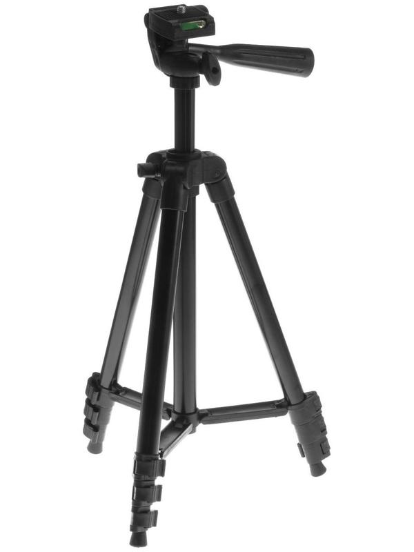 Штатив напольный LuazON, регулирование высоты 34-108 см, черный