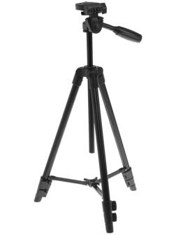 Штатив напольный LuazON, усиленные ножки, регулирование высоты 34-108 см, черный