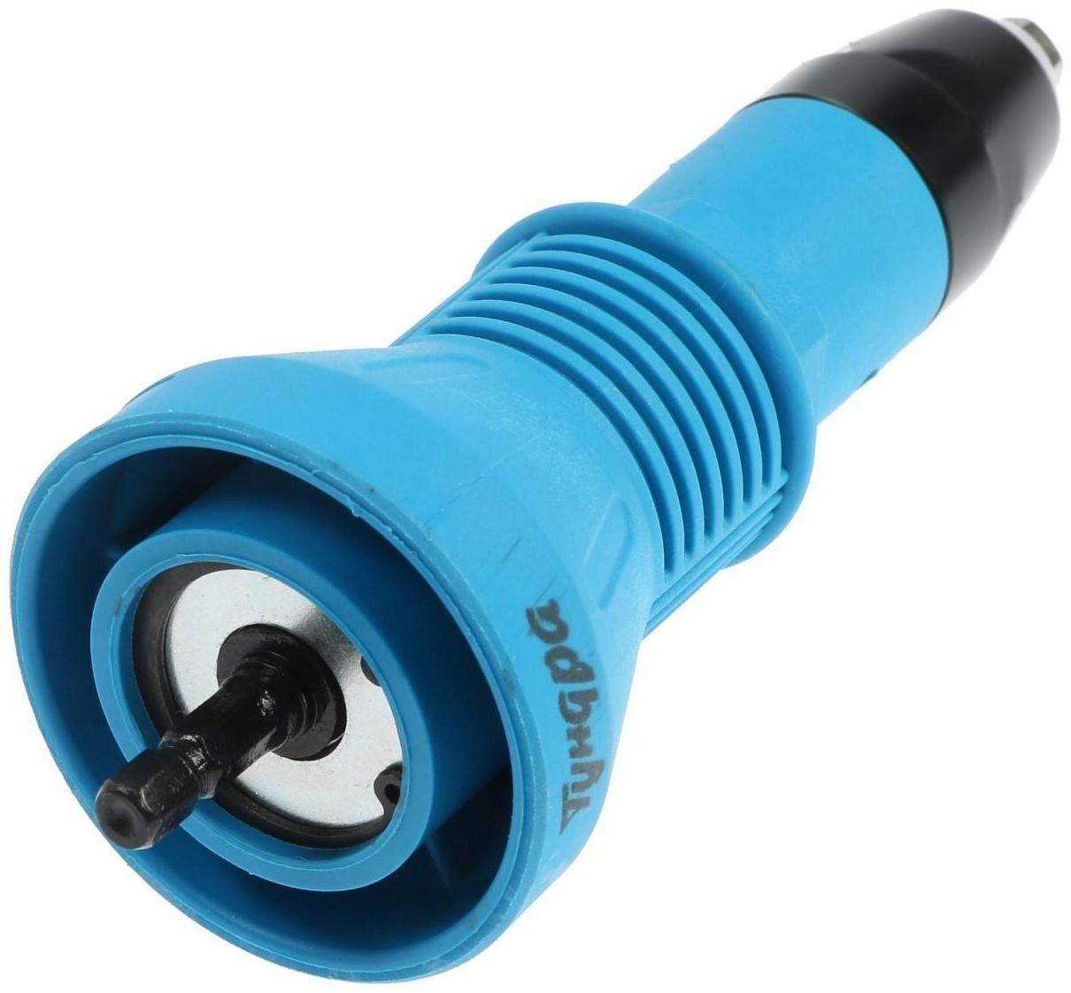 Насадка для шуруповерта ТУНДРА, заклепочник, шестигранный хвостовик, 2.4-3.2-4-4.8 мм