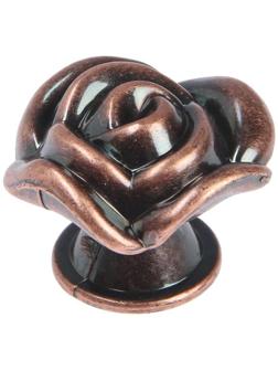 Ручка кнопка CAPPIO Rose 01, цвет медь