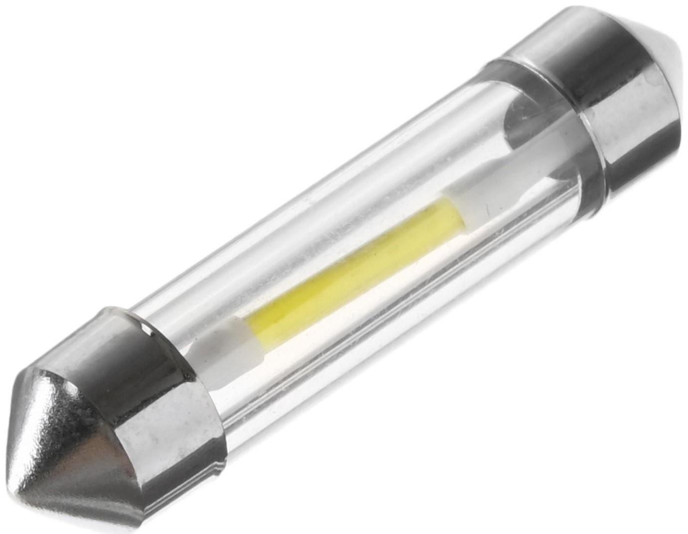 Автолампа светодиодная C5W, 12 В, 2 СОВ, 39 мм, 2.5 Вт, свет белый