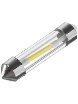 Автолампа светодиодная C5W, 12 В, 2 СОВ, 39 мм, 2.5 Вт, свет белый