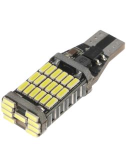 Автолампа светодиодная TORSO, T10 W5W, 12 В, 3 Вт, 45 LED, свет белый