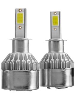 Автолампа светодиодная Н3, 36 Вт, 3800 Лм, набор 2 шт