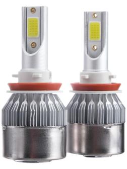 Автолампа светодиодная Н8/Н9/Н11, 12 В, 36 Вт, 3800 Лм, набор 2 шт