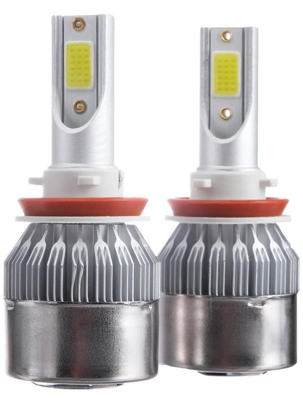 Автолампа светодиодная Н8/Н9/Н11, 12 В, 36 Вт, 3800 Лм, набор 2 шт