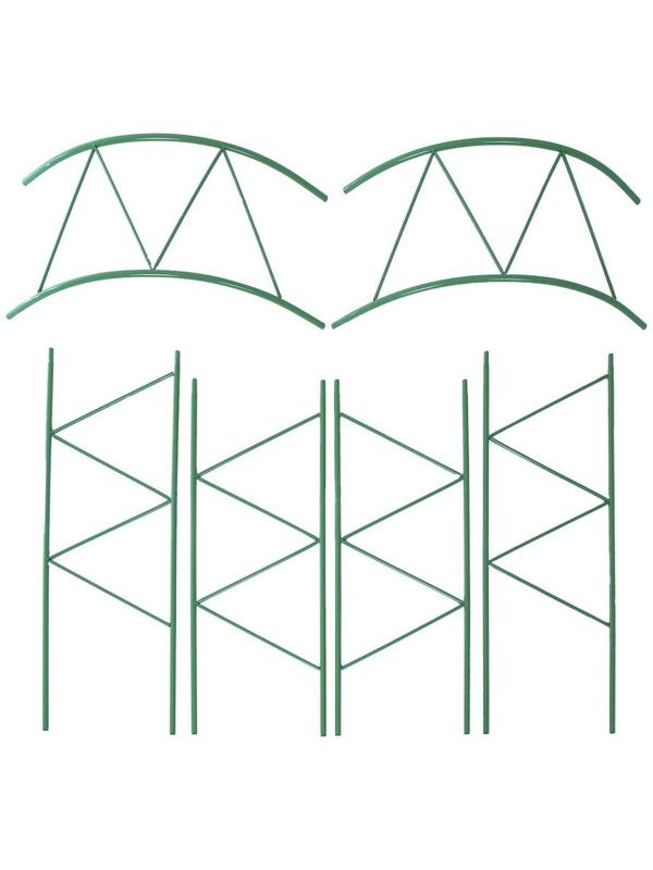 Арка садовая, разборная, 240 × 125 × 36.5 см, металл, зелёная, «Ёлочка», Greengo