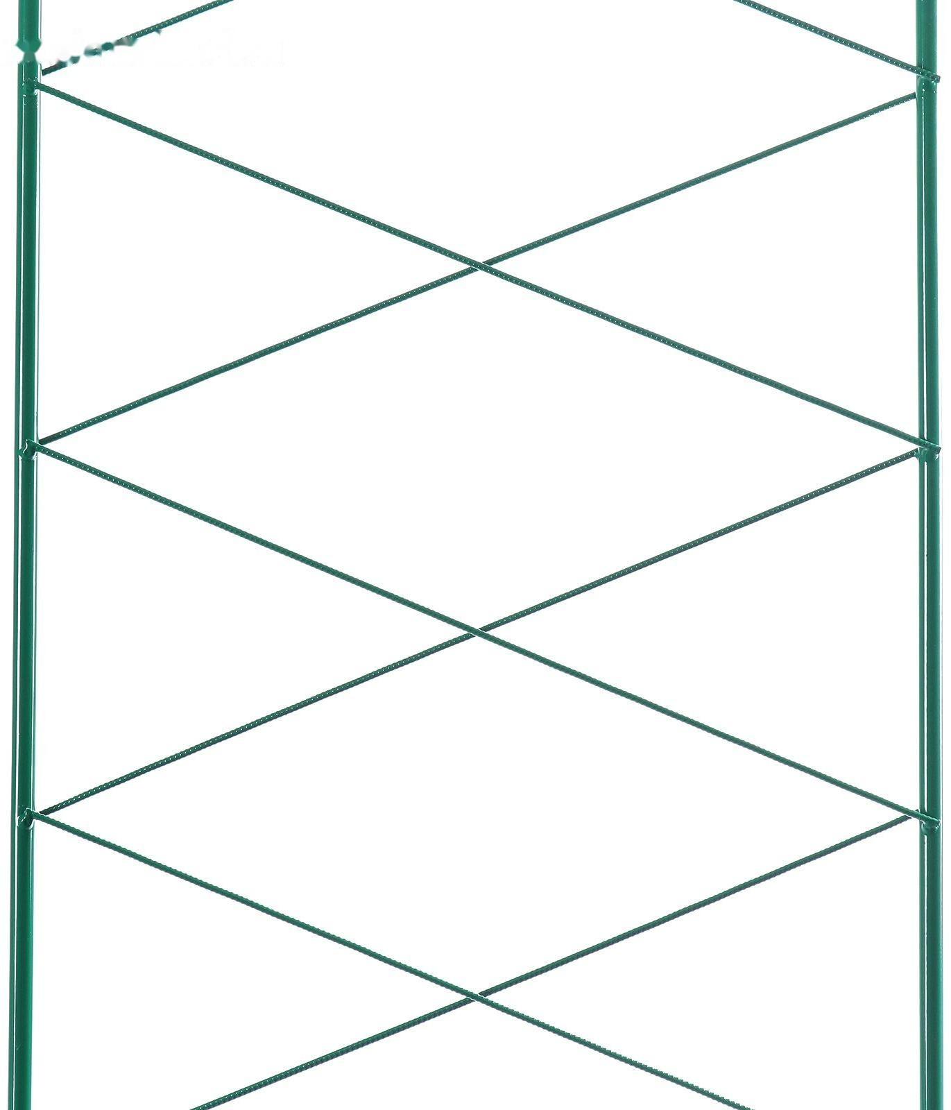 Шпалера, 170 × 34 × 1 см, металл, зелёная, «Буби»