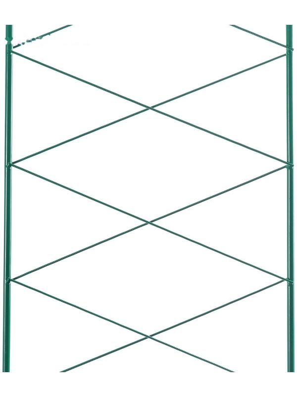 Шпалера, 170 × 34 × 1 см, металл, зелёная, «Буби»