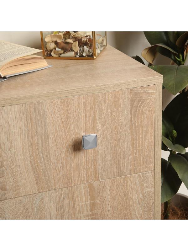 Ручка кнопка ТУНДРА РК112CP (MK112CP), хром