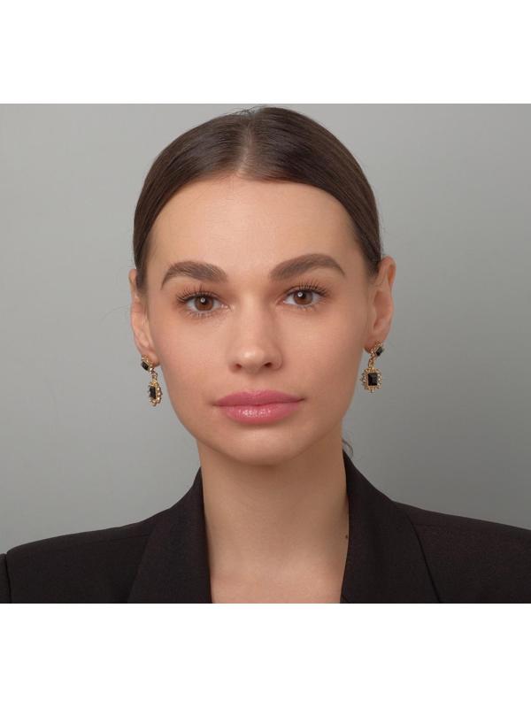 Серьги со стразами 