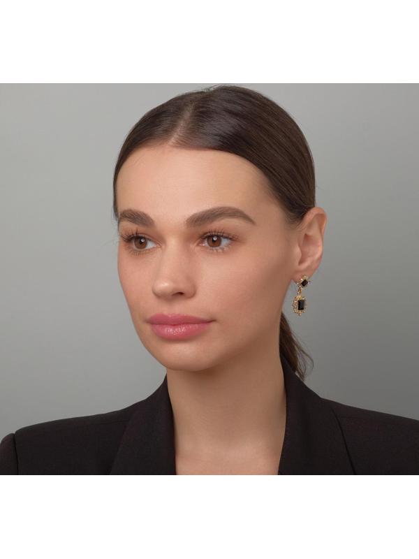 Серьги со стразами 