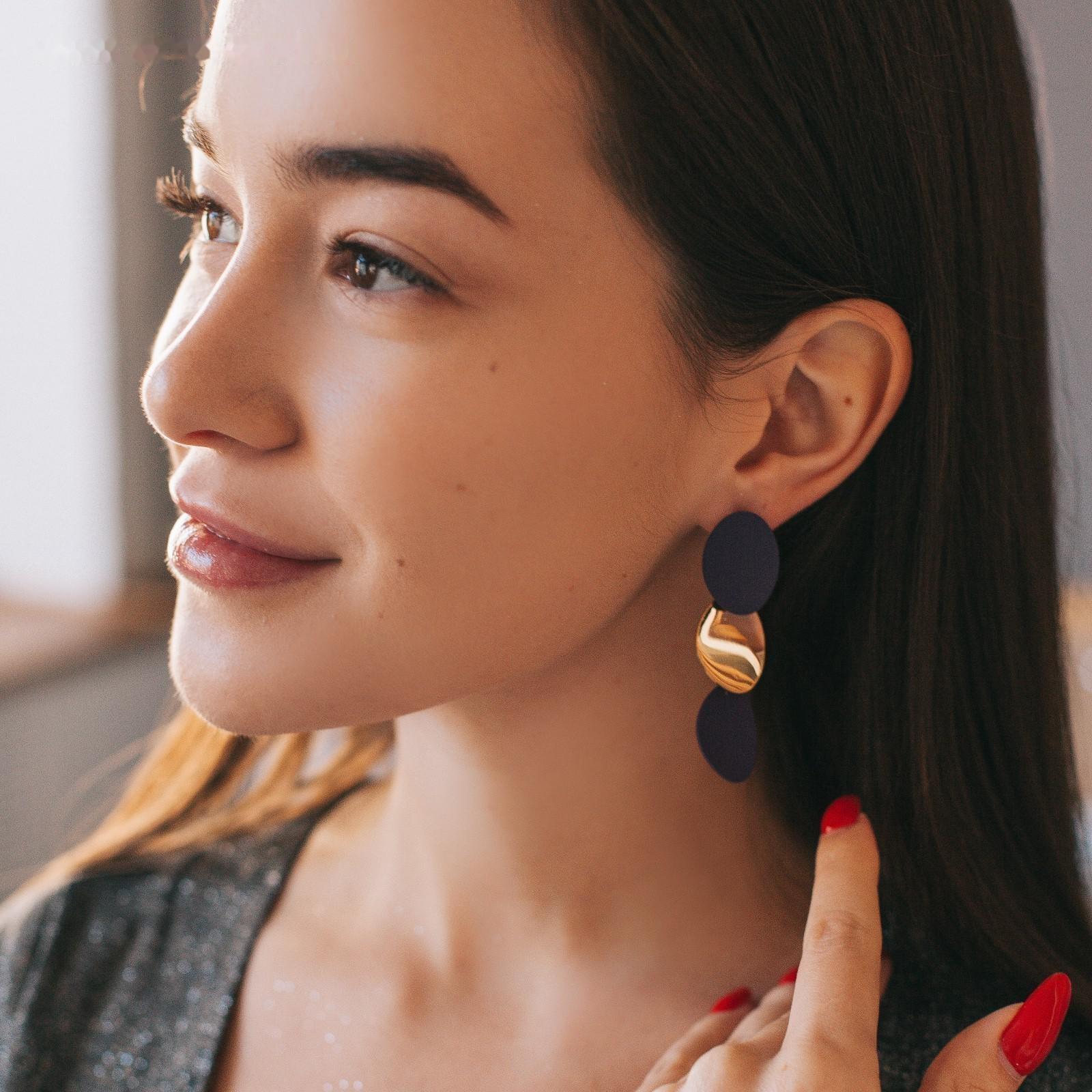 Серьги металл 